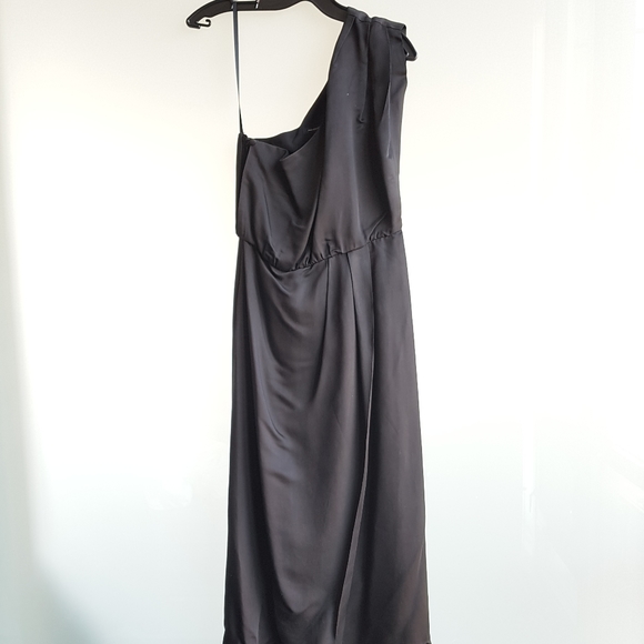 French CONNECTION maxi one shoulder dress w slit - Picture 2 of 4